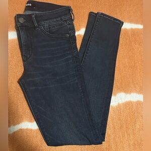 Express Classic Dark Wash Skinny Jeans – Flattering Fit, Everyday Essential